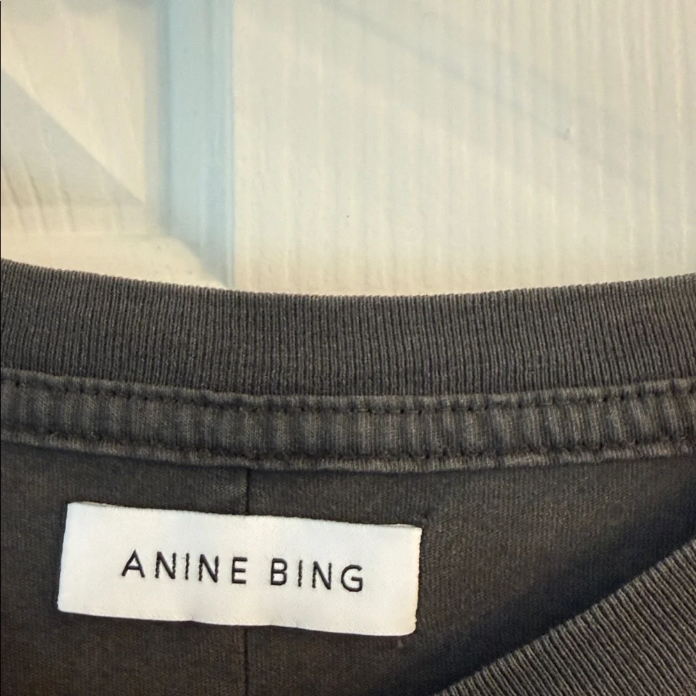 Anine Bing vintage Bing organic cotton washwe Crewneck Tee - Picture 5 of 9
